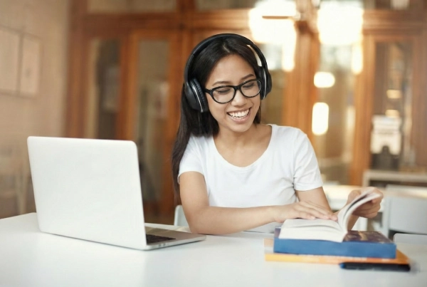 Alumna en clases de regularización nivel preparatoria